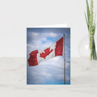 Happy Canada Day Red and White Canadian Flag