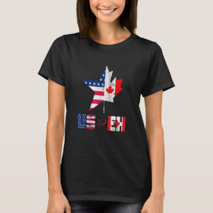 Happy Canada Day Us Eh Canadian Flag Patriotic T-Shirt