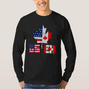 Happy Canada Day Usa Pride Us Flag Day Useh Canad T-Shirt