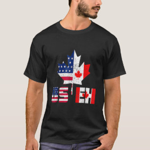 Happy Canada Day Usa Pride Us Flag Day Useh Canad T-Shirt