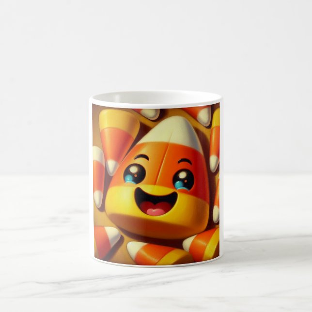 Happy Candy Corn Coffee Mug (Center)