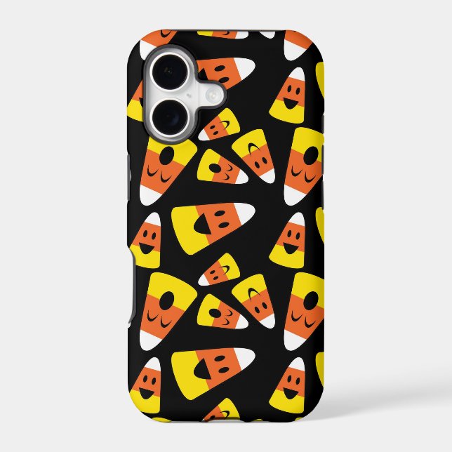Happy candy corn orange Halloween pattern (Back)