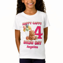 HAPPY CAPPY BRUH DAY Custom Capybara 4th Birthday