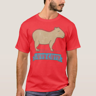 Happy Cappy Retro Vintage Capybara T-Shirt