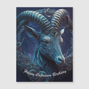 Happy Capricorn Birthday Magnetic Card (option 2)