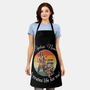 happy Captain Pirate Party Apron