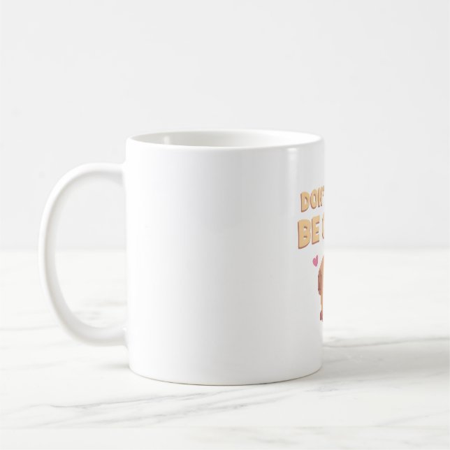 Happy Capybara, Don't Worry Be Cappy Funny  Coffee Mug (Left)