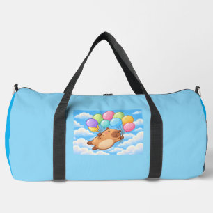 Happy Capybara in the Clouds Backpack Cute Ballo