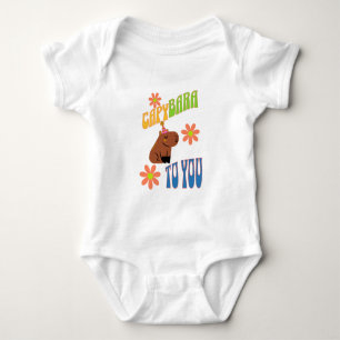 Happy capybara to you baby bodysuit