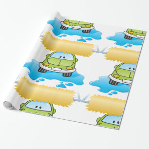 Happy Car Wash Wrapping Paper