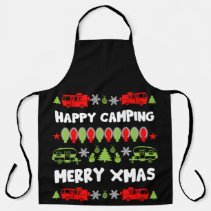 Happy Caravan Christmas Season  Apron