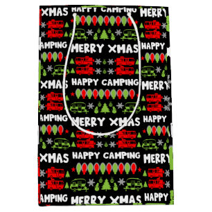 Happy Caravan Christmas Season  Medium Gift Bag