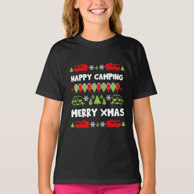 Happy Caravan Christmas Season  T-Shirt (Front)