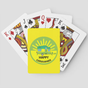 Happy Caravaner   Caravan Gifts   Caravanning   Mu Playing Cards
