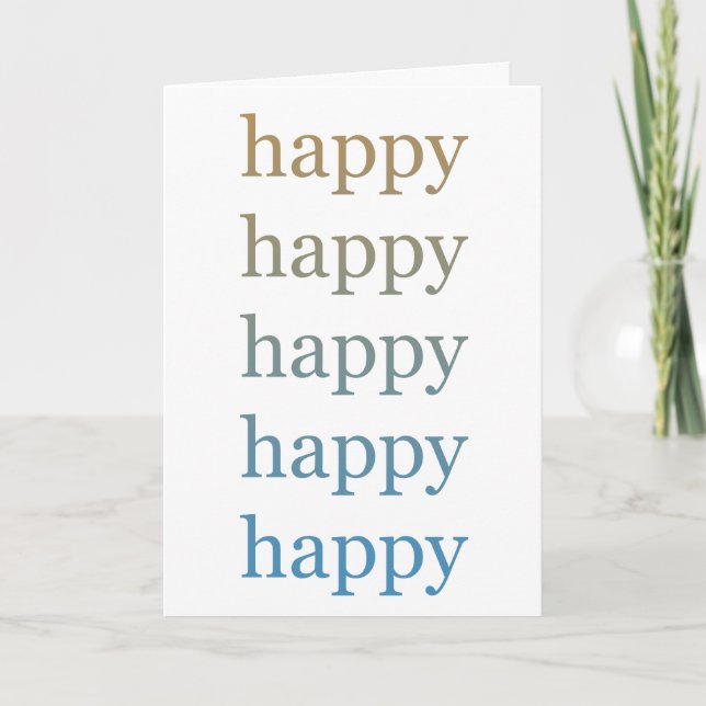 Happy Card (Front)
