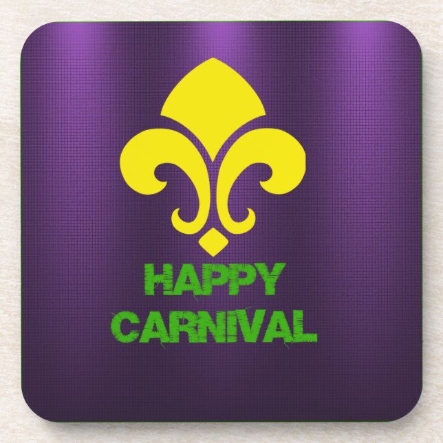 Happy Carnival Mug Coaster (Front)