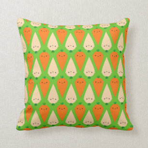 Happy Carrots & Parsnips Cushion