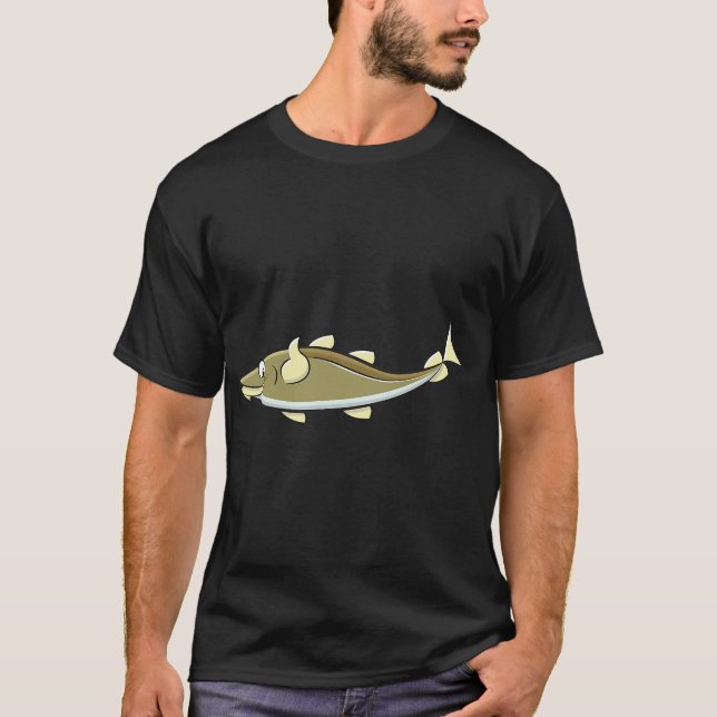 Happy cartoon cod fish T-Shirt (Front)