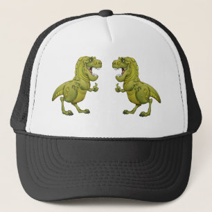 Happy Cartoon Dinosaur Giving the Thumbs Up! Trucker Hat