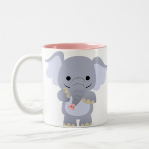 Happy Cartoon Elephant Mug
