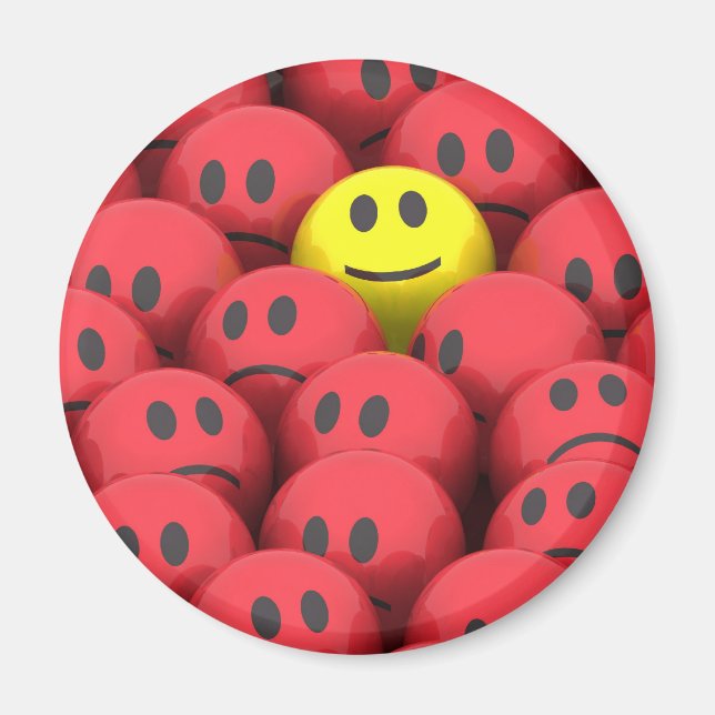 Happy Cartoon Magnet (Front)