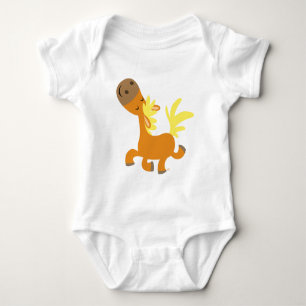 Happy Cartoon Pony Baby apparel Bodysuit
