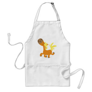 Happy Cartoon Pony Cooking Apron