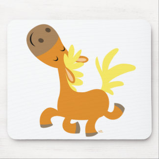 Happy Cartoon Pony T-shirt Mouse Mat