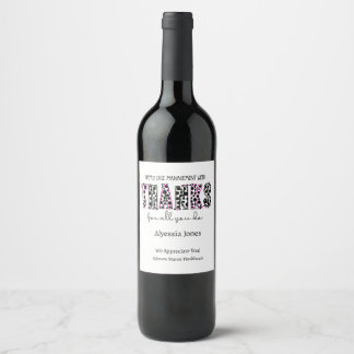 Happy Case Management Week  Wine Label