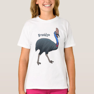 Happy cassowary bird cartoon illustration T-Shirt