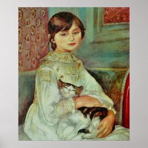Happy Cat by Renoir Poster