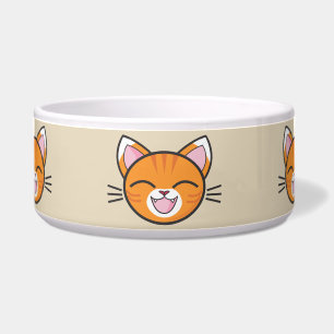 happy cat cat food bowl