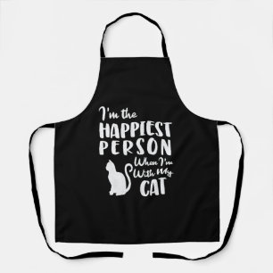 Happy Cat Cats Make Me Happy Apron