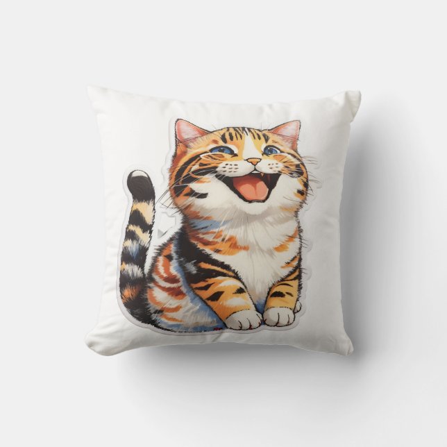 Happy Cat Cushion (Front)