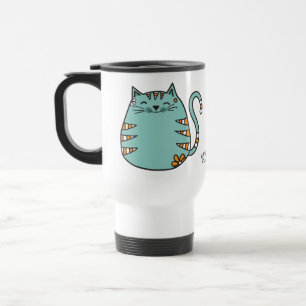 Happy Cat custom name mugs