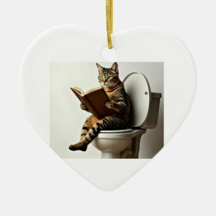 Happy Cat: Cute Kitten Design for Cat Lovers Ceramic Tree Decoration
