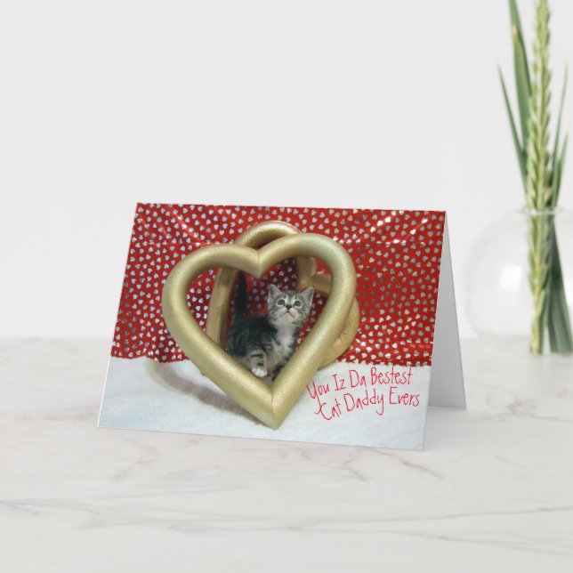 Happy Cat Daddy's Day - Father's Day Card (Front)