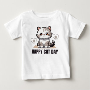 Happy cat day baby T-Shirt