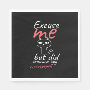 Happy Cat Day Napkin
