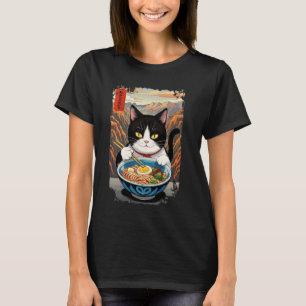 Happy Cat Eating Japanese Ramen Grand Canyon Natio T-Shirt