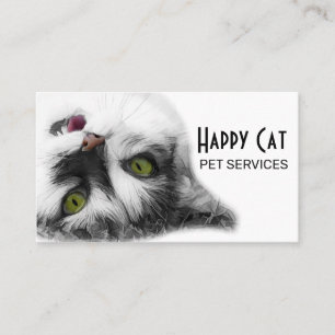 Happy Cat elegant, unique customisable Business Card