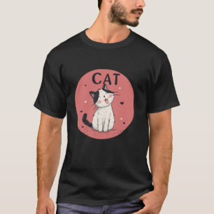 Happy Cat Face for Pets and feline Animals Fans T-Shirt
