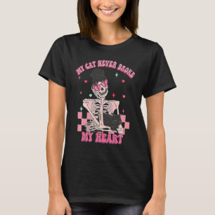 happy cat  girl anti valentine T-Shirt