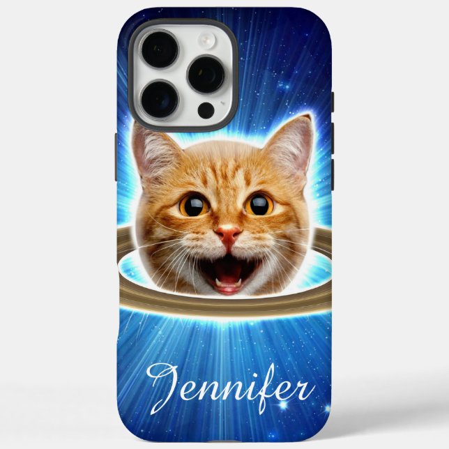 Happy cat in space.                                Case-Mate iPhone case (Back)