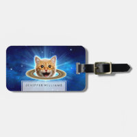Happy cat in space.                               