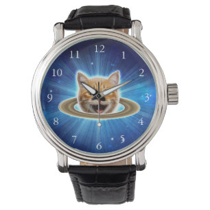 Happy cat in space. watch