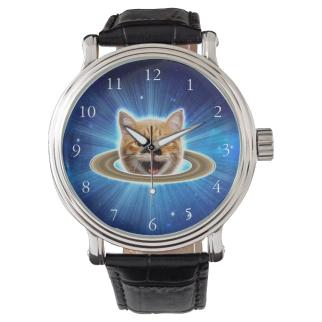 Happy cat in space.                                watch (Front)