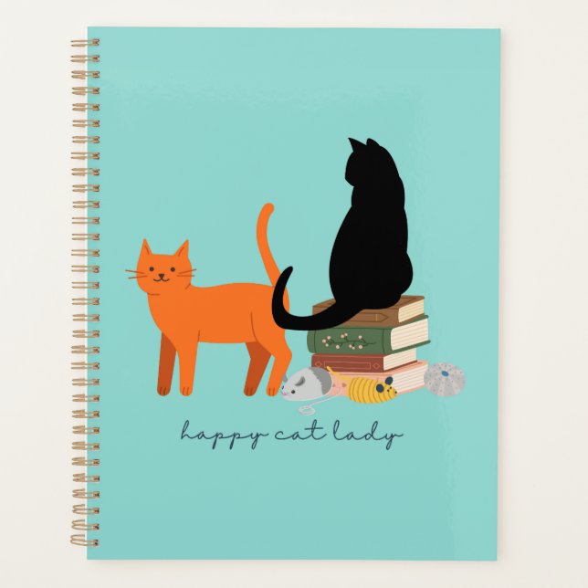 Happy Cat Lady Planner (Front)