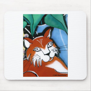 Happy Cat Mouse Mat