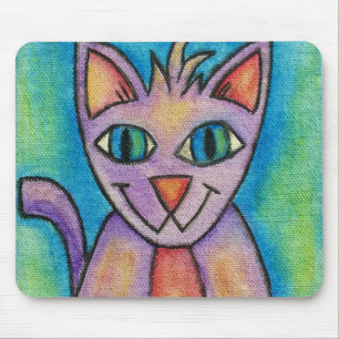 Happy Cat Mouse Pad